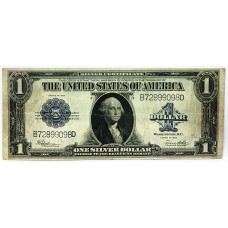 UNITED STATES OF AMERICA 1923 . ONE 1 DOLLAR BANKNOTE . SILVER CERTIFICATE